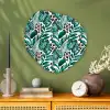 Bladeren - Tropisch - Jungle Wandcirkel Organisch Plexiglas middel -sfeer2