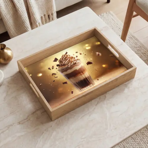Dessert - Chocolade - Zoet - Eten Dienblad Rechthoek middel -sfeer1