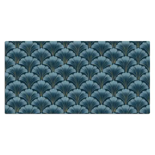 Patroon - Ginkgoblad - Blauw Muismat XXL klein 681 -3d_leeg