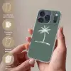 Palmboom - Wit - Groen - Tropisch Telefoonhoesje iPhone 17 Pro klein -sfeer3_NL