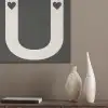 Love - Zwart - Minimalistisch PET vilt klein -sfeer6_closeup