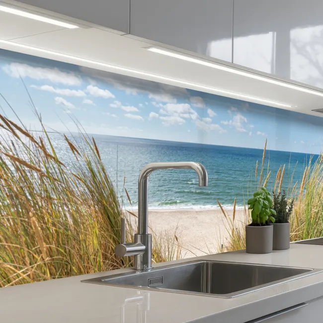 Crédence Cuisine - Dune - Herbe - Mer - Plage