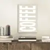 Wit - Koffie - Vintage - Decoratie aluminium wit klein -sfeer1