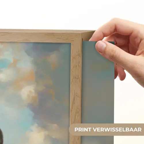 Konijn - Eieren - Kleurrijk Light Box met batterij (Wandlamp) middel -USP_websiteprintNL