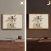 Plankjes - Boeken - Vaasjes - Planten Light Box met batterij (Wandlamp) middel -sfeer3