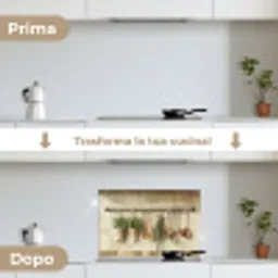 Hout - Keukengerei - Stilleven - Tegels keuken achterwand spatscherm klein -voor_na_IT