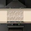 Bruin - Patroon - Zebra keuken achterwand spatscherm klein 900 -sfeer1