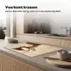 Kerst - Hert - Gewei - Rood Inductie beschermer vinyl 3mm klein -sfeer1
