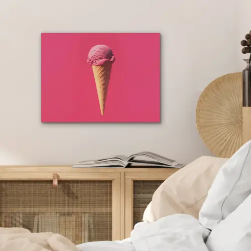 Schepijs - Roze - Hoorntje PET vilt klein -sfeer3