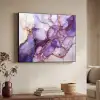 Marmer - Paars - Lila - Goud Textielframe zwart klein -sfeer3
