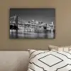 New York - Brug - Brooklyn - Zwart wit - Architectuur canvas 2cm klein -sfeer3