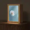 Paardenbloem - Wind - Blauw Light Box met kabel (Tafellamp) klein -z3d_website