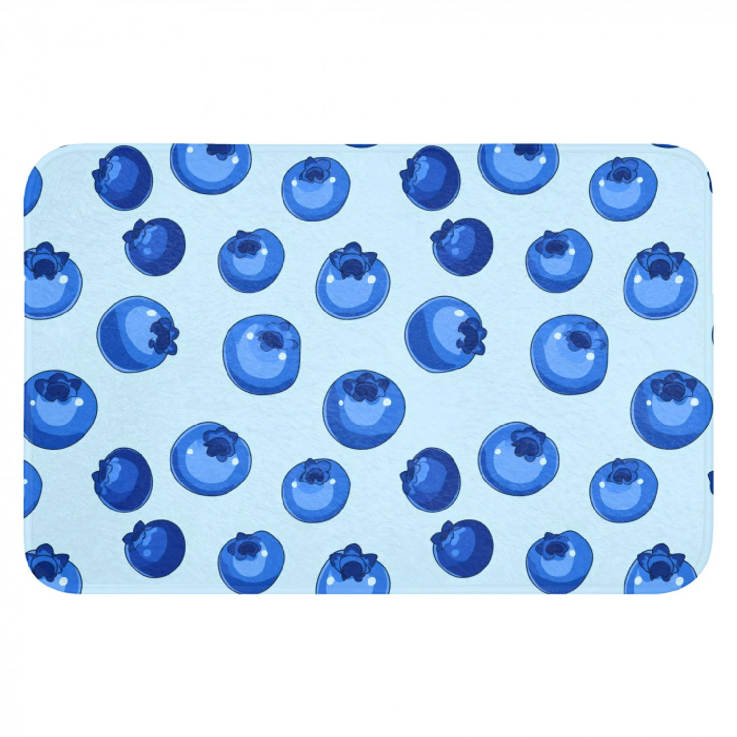 Bessen - Modern - Blauw Badmat klein 997 -3d