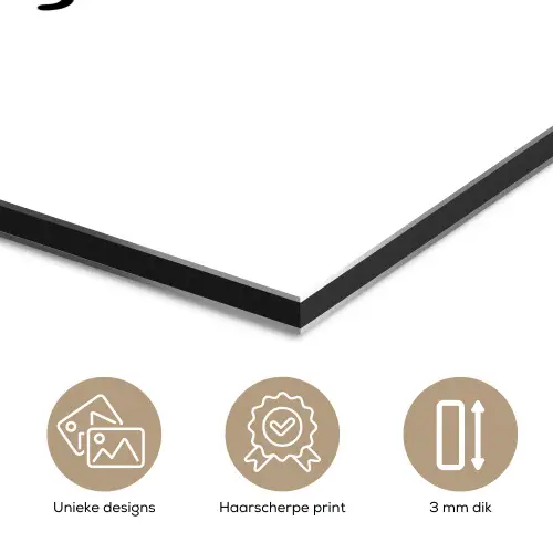 Papa - Spreuken - Stef Bos - Papa ik lijk steeds meer op jou - Quotes aluminium wit klein -closeup_NL