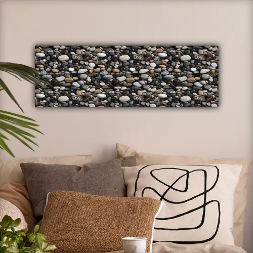 Kiezels - Mix - Aardetonen canvas 2cm klein 828 -sfeer1