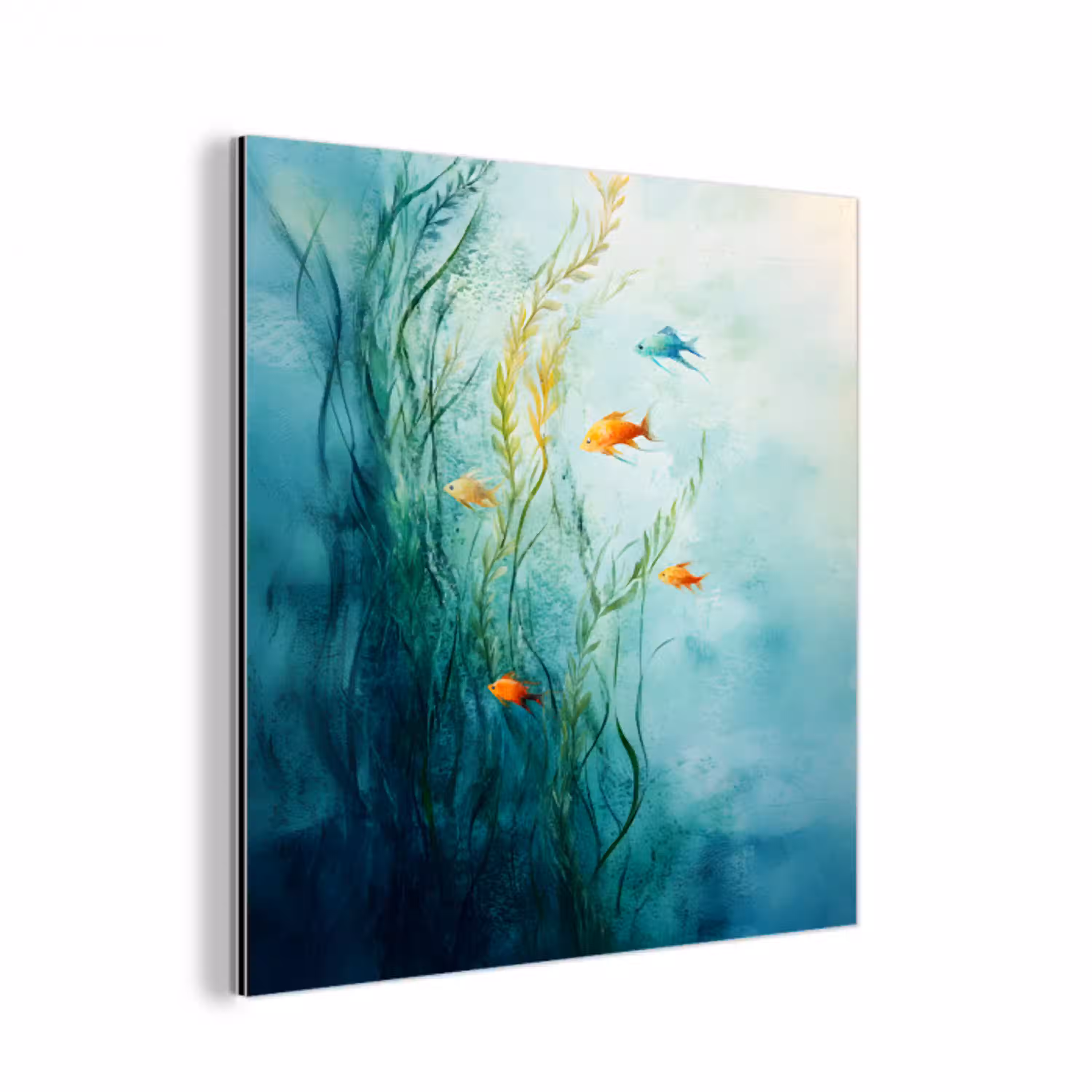 Waterplanten - Vissen - Kleurrijk - Water aluminium wit klein -3d