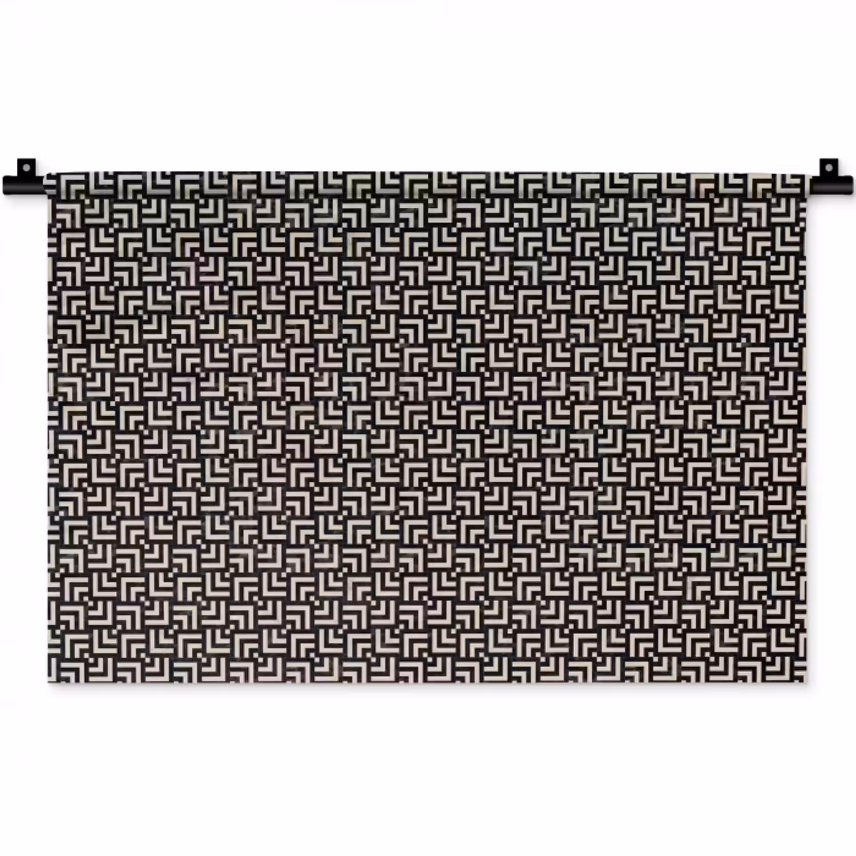 Patroon - Marmer - Zwart Wandkleed katoen klein 269 -zz3d