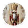 Kerst - Poppetje - Abstract Wandcirkel aluminium klein -3d