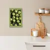 Appels - Groen - bladeren KitchenYeah - Keuken - Canvas klein -sfeer1