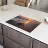 Schildpad - strand - Zonsondergang Inductie beschermer vinyl 3mm klein -sfeer8