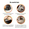 Viooltjes - bij - Zonlicht Inductie beschermer vinyl 3mm klein -zzzzzzz-td-werking
