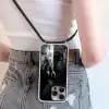 Bokshandschoenen - Muur - Duister - Zwart Hoesje iPhone 16 Pro Max met koord klein -sfeer5