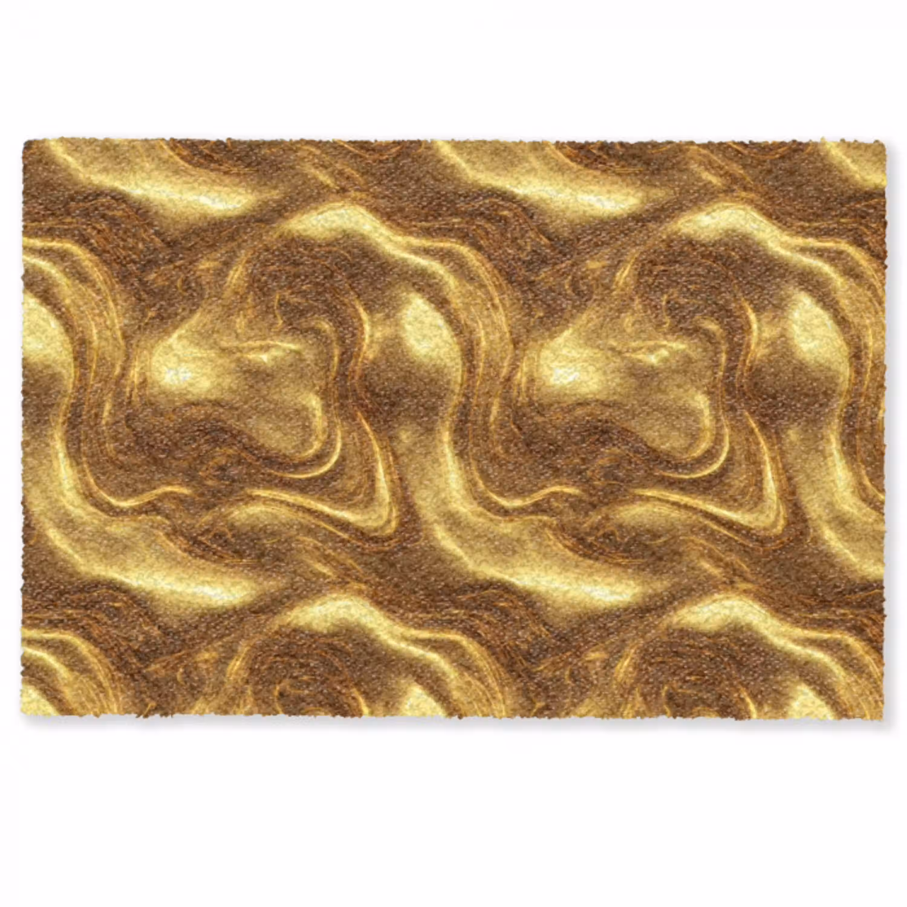 Textuur - Vloeibaar - Organisch - Goud Deurmat klein 898 -zkaufland3d
