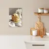 Pannenkoeken - Banaan - Siroop - Wit - Beige KitchenYeah - Keuken - Canvas klein -sfeer1