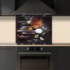 Kruiden - Lepels - Specerijen - Industrieel keuken achterwand spatscherm middel -sfeer1