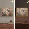 Kimono - Vrouw - kersenbomen Light Box met batterij (Wandlamp) middel -sfeer3