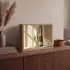 Champagne - Beige - Schaduw - Bubbels Light Box met batterij (Wandlamp) middel -sfeer2