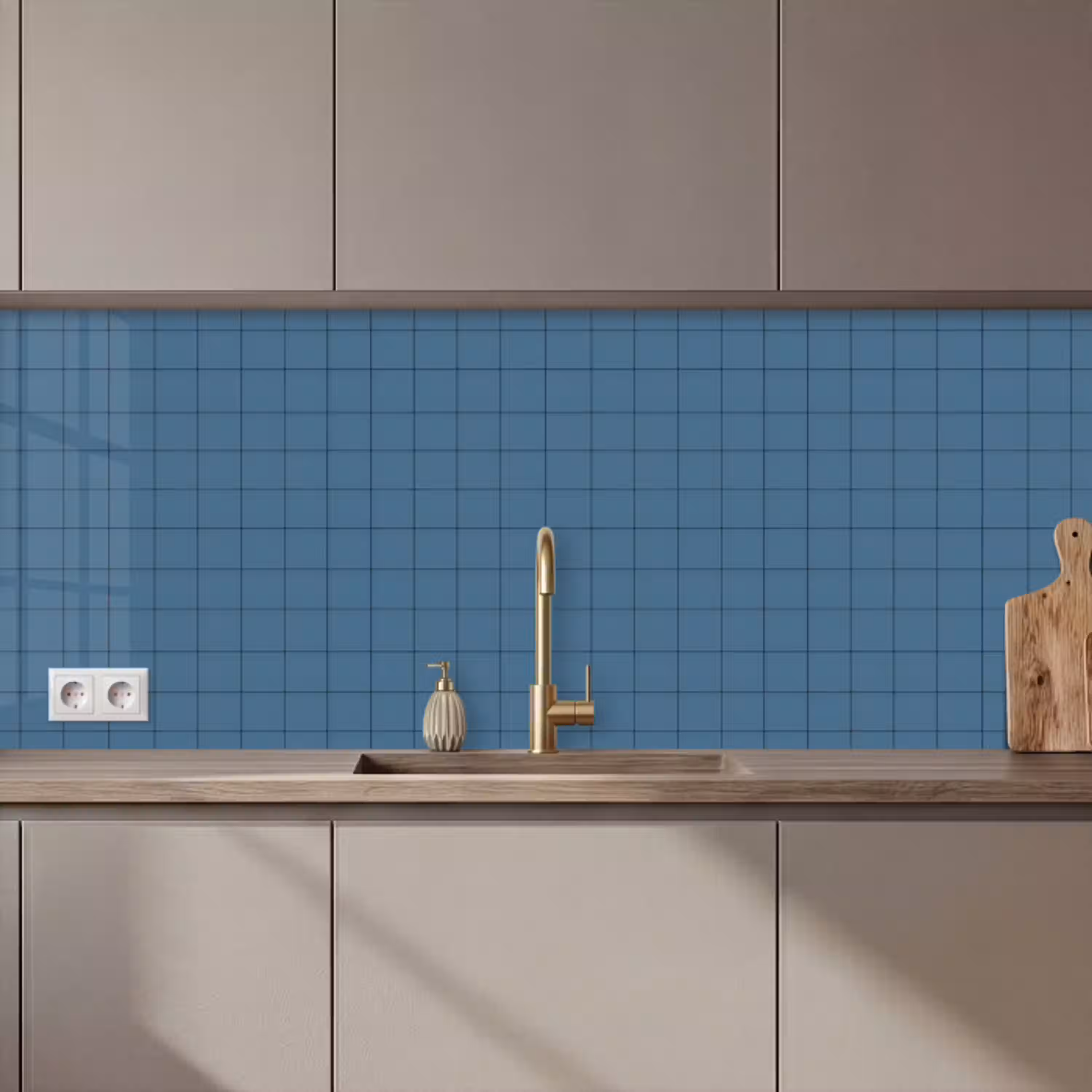 Ruiten - Geometrisch - Blauw keuken achterwand 2 middel 871 zz_3dshopping