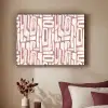 Roze - Wit - Organisch Textielframe zwart klein 947 -sfeer1