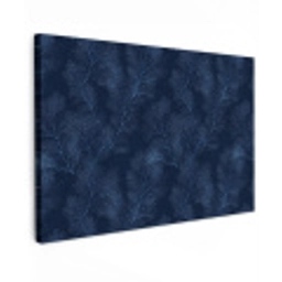 Koraal - Takken - Patroon - Nachtblauw canvas 2cm klein 34 -z3d
