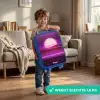 Rasterlandschap met zon Kinderkoffer - Blauw klein -sfeer2_NL