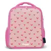 Hartjespatroon met roze kleuren Kinderrugzak - Roze middel -3d