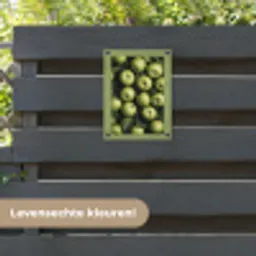 Appels - Groen - bladeren tuinposter los doek klein -sfeer3
