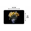 Quotes - Bloem - Tulp - Geel Placemat vinyl groot -specs