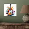 Gitaar - Graffiti - Muziek - Wit aluminium wit klein -sfeer2