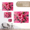 Bloemen - Verf - Roze tuinposter los doek klein -Xsfeer9_DE