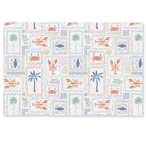 Italiaans - Zee - Sfeer - Krab - Multi Deurmat klein 898 -zkaufland3d