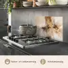 Modern - Bruin - Abstract - Beige keuken achterwand spatscherm klein -usp_NL