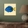 Blauw - Dory - Vis - Staartvin aluminium wit klein -sfeer2