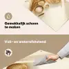 Granen - Hout - Kom - Beige Inductie beschemer met haakjes klein -ky-schoon-nl