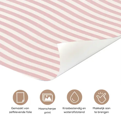 Tekst - Modern - Strepen deurposter klein -closeup_NL
