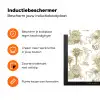 Oerwoud - Abstract - Beige Inductie beschermer vinyl 3mm klein 276 -zzzzzzz-td-ups