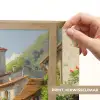 Dorp - Zon - Kraampjes - Huizen Light Box met batterij (Wandlamp) middel -USP_websiteprintNL