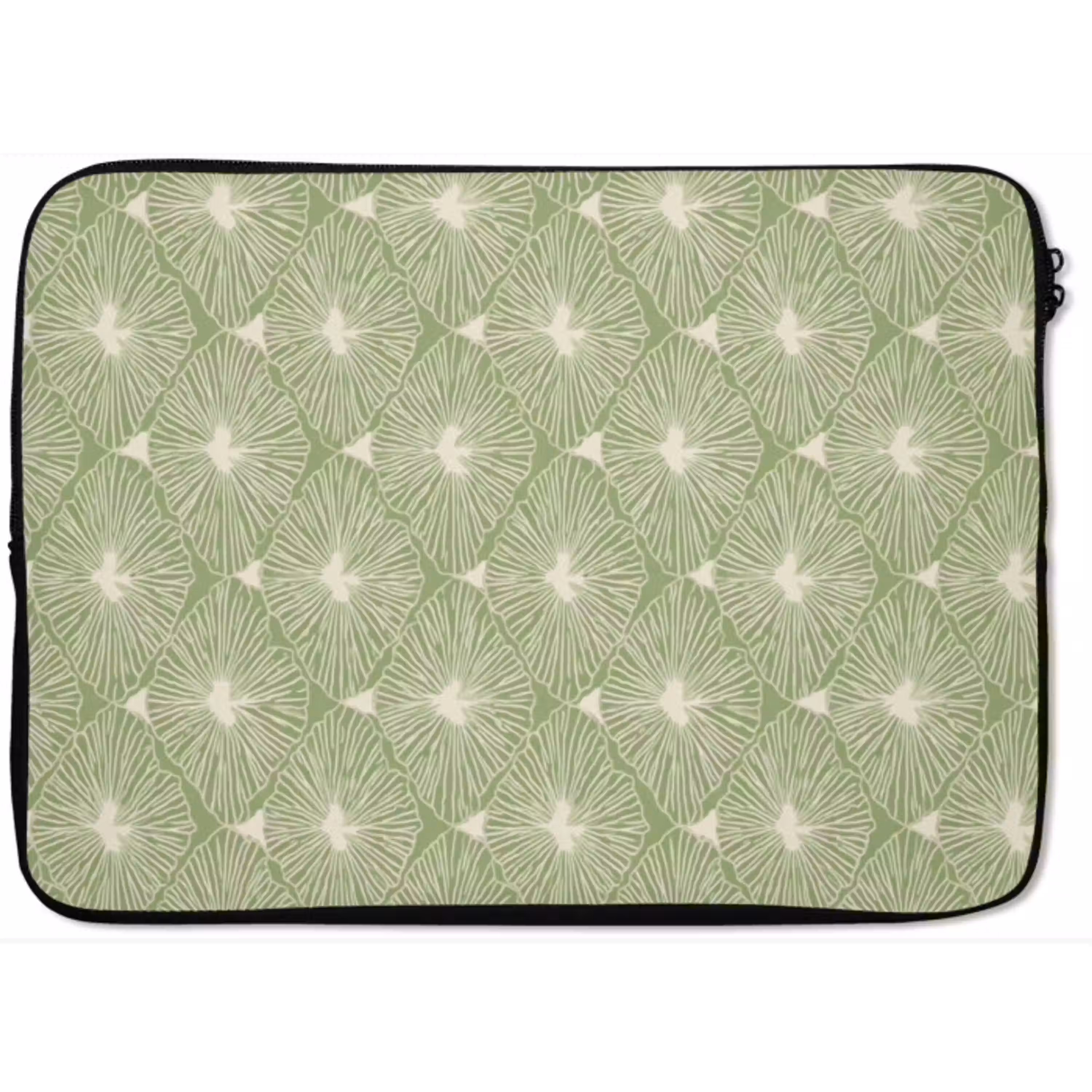 Saliegroen - Botanisch - Ruiten - Organisch - Patroon laptophoes neopreen klein 279 -zkaufland3dotto
