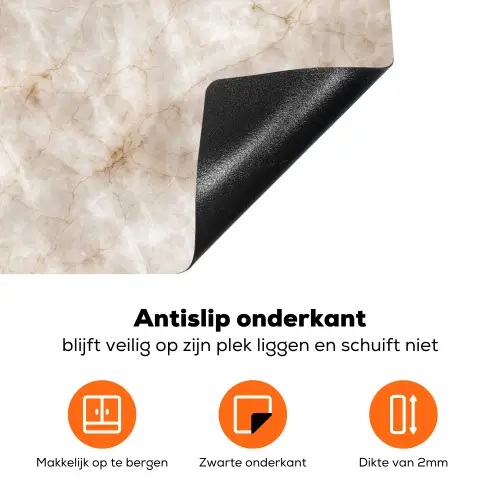 Marmer - Patroon - Klassiek Inductie beschermer vinyl 3mm klein 276 -zzzzzzz-td-onderkant