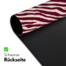 Zebra - Motief - Bordeaux - Rood Muismat XXL klein 681 -ysfeer2_duits